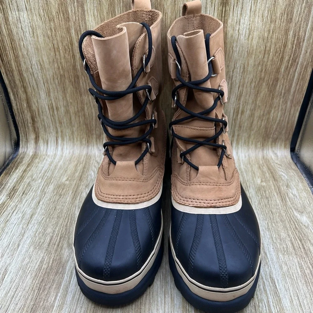 Sorel Caribou Snow Boots Men's Size 12 Brown Waterproof Insulated NM1000-281